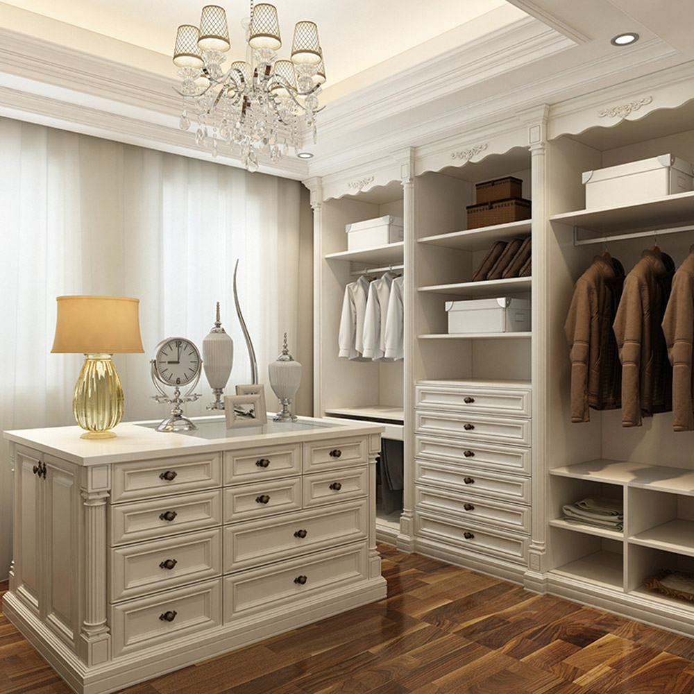 High-End Luxury Walk-in Closet with Glass Door – CBMmart