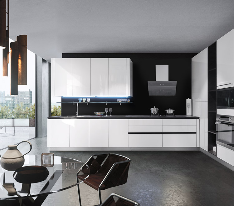 High Gloss Lacquer Modular Kitchen Cabinet – CBMmart