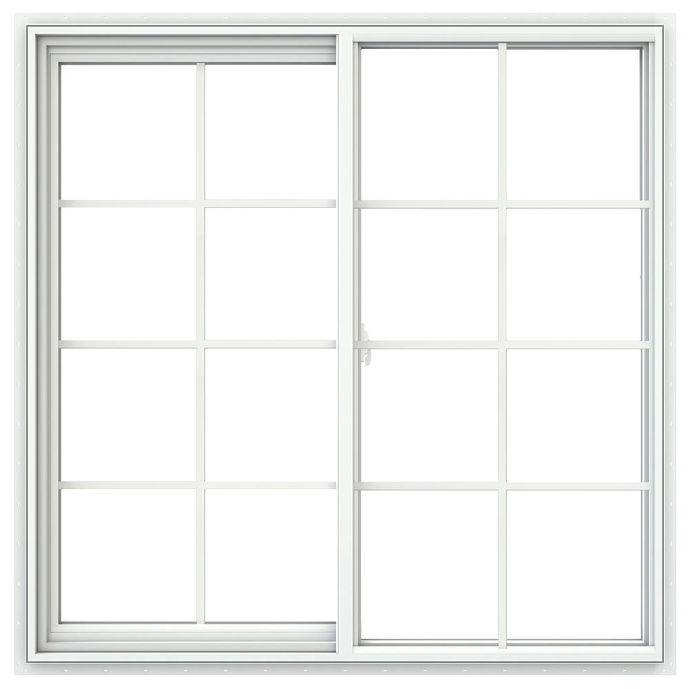 French Style Upvc Frame Casement Glass Windows