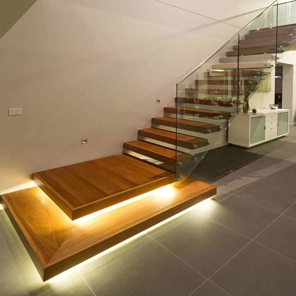 Floating stairs deals lighting