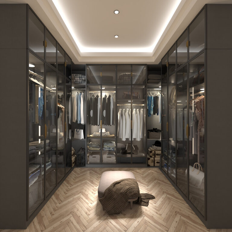 Luxury Portable Glass Walk In Closet – CBMmart